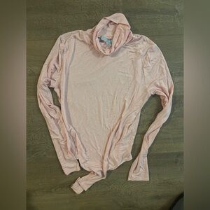 Hill House Pink Long Sleeve Turtleneck bodysuit top